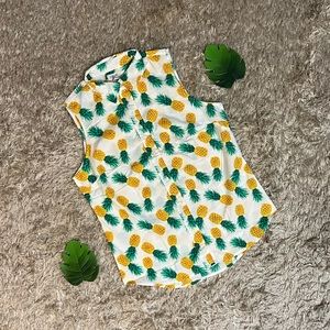 NWT J. Crew Sleeveless Cotton Poplin Shirt in Signature Fit